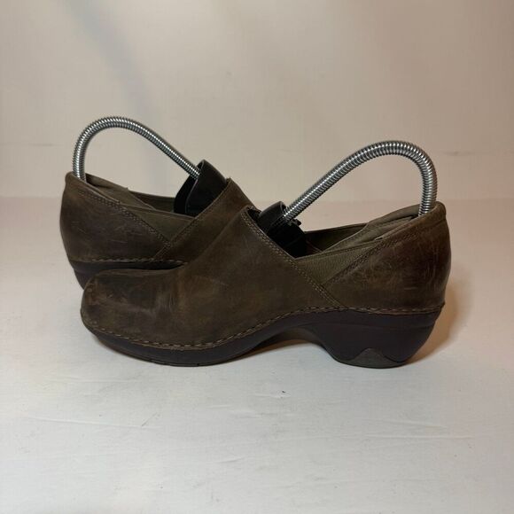 Women's Patagonia Better Clog Deep Espresso Brown Leather Slip On Sz 8.5 See oic - Picture 3 of 9